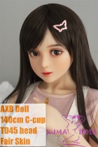 AXB Doll TPE Material Love Doll 140cm/4ft6 C-cup with Head TD45 with realistic body makeup flower