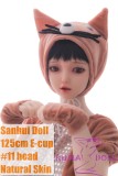 Sanhui Doll 125cm E-cup #11 head with seamless cute kitty costume|kumdoll