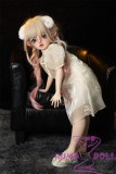 Real Girl 100cm sheep horn girl super realistic figure full silicone
