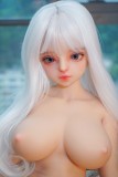 Real Girl 100cm #10 head C-cup cute mini sex doll full silicone