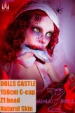 Dolls Castle 156cm C-cup Sex Doll with Z1 Zombie Head|kumadoll