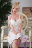 SHEDOLL Asian Beauty Jenny head 148cm/4ft9 normal breast head love doll body material customizable White Dress