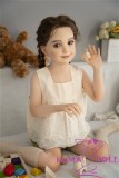 AXB Doll110cm/3ft6 A-cup with Head AGB20 with realistic body makeup silicone heand+TPE body