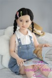 AXB Doll110cm/3ft6 A-cup with Head AGB10 with realistic body makeup silicone heand+TPE body