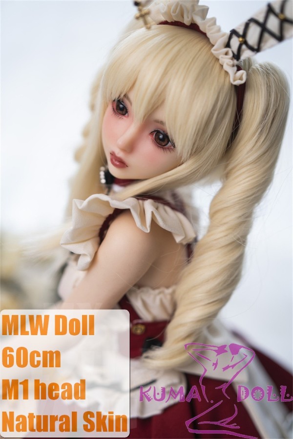 MLW M1 head  Mini Doll 60cm High-grade silicone material love doll normal breast  mini doll sexable Natural Skin Lolita