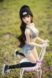 MLW M2 head  Mini Doll 60cm High-grade silicone material love doll normal breast  mini doll sexable Natural Skin