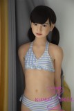 J-cute  TPE Material Love Doll 149cm/4ft9 A-cup with Silicone Head  AGD01 with new body makeup