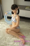J-cute  TPE Material Love Doll 149cm/4ft9 A-cup with Silicone Head  AGD01 with new body makeup