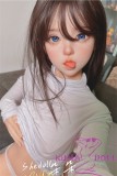 SHEDOLL Lolita type Duoduo head 148cm/4ft9 D-cup love doll body material customizable Pink Blonde Hair