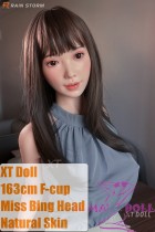 XTDOLL 163cm F-cup Miss Bing head super reduce wight full silicone doll life-size real love doll