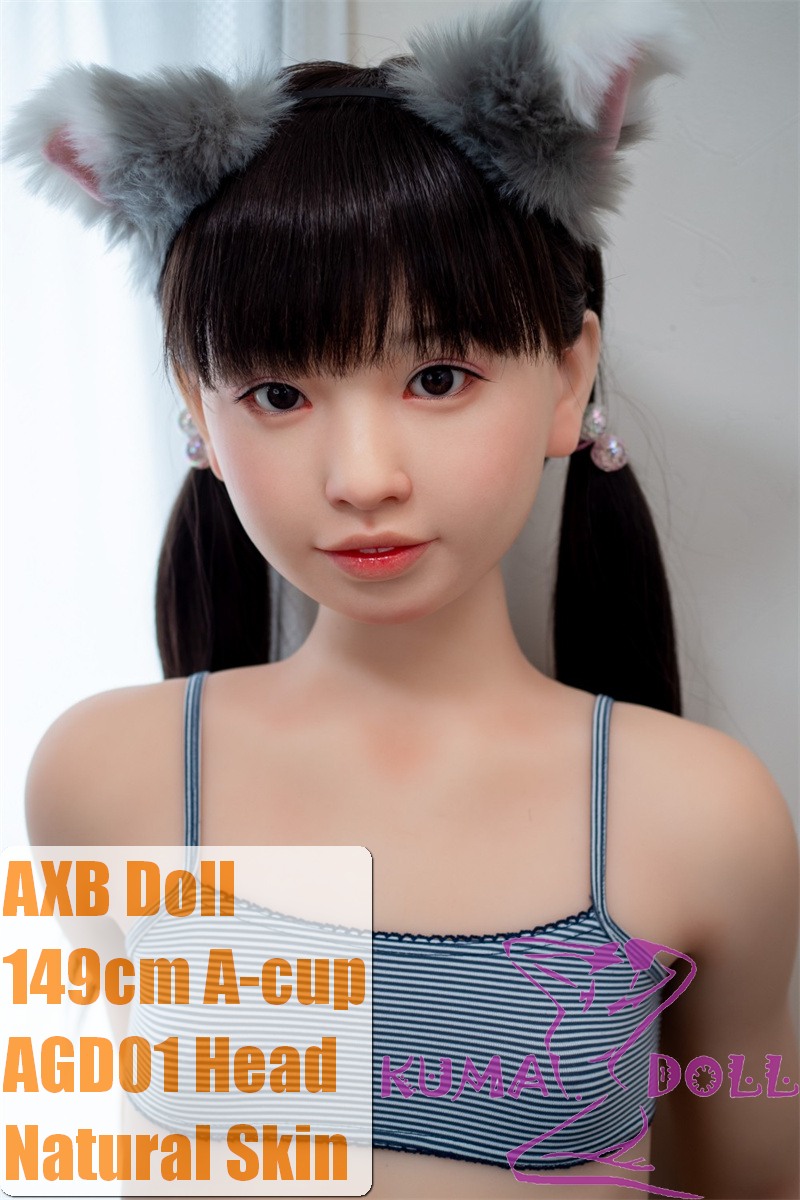 J-cute Doll TPE Material Love Doll 149cm/4ft9 A-cup with Silicone Head AGD01 with new body makeup colorful clothes