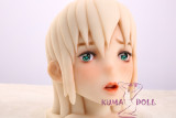 Mini Doll Mini Doll TPE oral-only head masturbator with white hair and pedestal