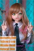 Butterfly Doll 140cm E-cup Mizuko(big)  Head Anime Doll Life-size Sex Doll Full TPE Material