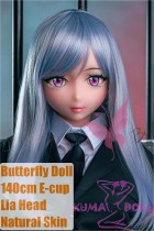 Butterfly Doll 140cm E-cup Lia Head Anime Doll Life-size Sex Doll Full TPE Material