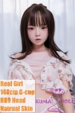 Real Girl Doll 148cm/4ft9 C-Cup TPE Sex Doll R89 head makeup Movable Jaw Version|kumadoll