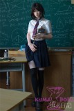 Firefly Diary 162cm A-cup Xueli Head Full Silicone Sex Doll With Body Make-up School Uniform