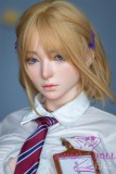 Firefly Diary 164cm G-cup Xifeng Head Full Silicone Sex Doll With Body Make-up School Uniform
