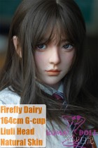 Firefly Dairy 164cm G-cup Liuli Head Full Silicone Sex Doll With Body Make-up School Uniform