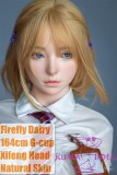 Firefly Dairy 164cm G-cup Xifeng Head Full Silicone Sex Doll With Body Make-up School Uniform