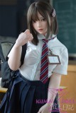 Firefly Diary 151cm A-cup Nanako Head Full Silicone Sex Doll With Body Make-up School Uniform