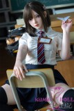Firefly Dairy 151cm A-cup Nanako Head Full Silicone Sex Doll With Body Make-up School Uniform
