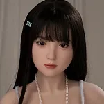 J-cute Doll TPE Material Love Doll 149cm/4ft9 A-cup with Silicone Head AGD01 with new body makeup in Silver Strappy Lingerie