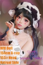 WM Doll TPE Material Sex Doll 154cm/5ft1 A-Cup with body makeup Head #153