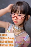 J-cute Doll 149cm/4ft9 A-cup with Silicone Head AGD01 Silver Strappy Lingerie|kumadoll