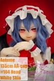 Aotume doll TPE sex doll 135cm 4.4ft AA-cup #104 Remilia Scarlet head from Touhou Project|kumadoll