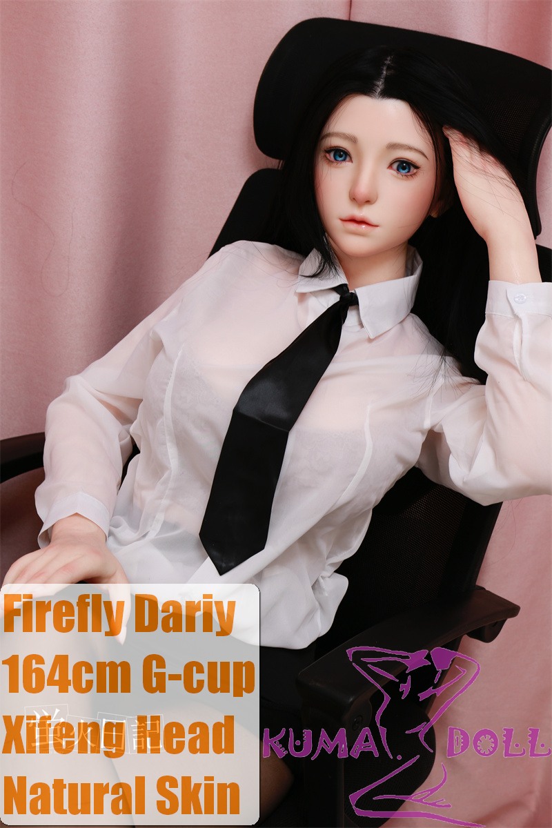 Firefly Dairy 164cm G-cup Xifeng Head Full Silicone Sex Doll With Body Make-up Office Lady