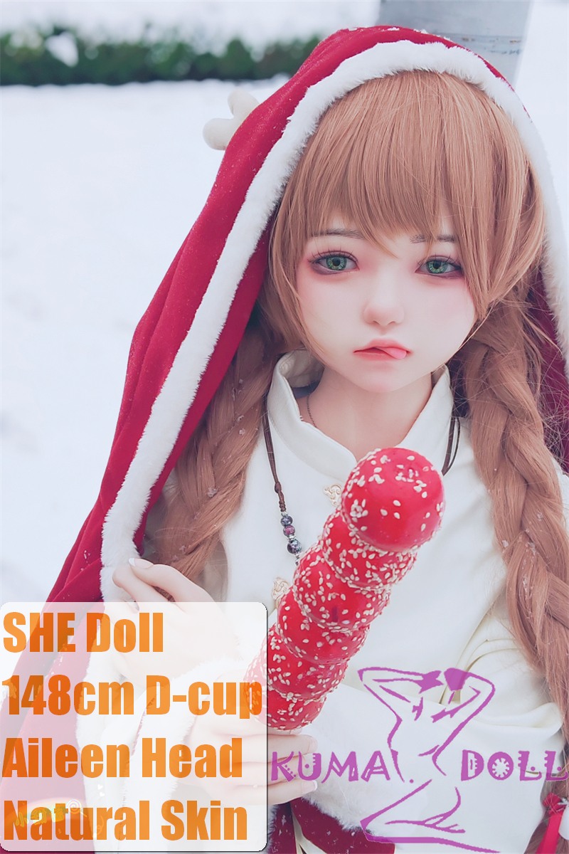 SHEDOLL Lolita type Aileen head 148cm/4ft9 D-cup love doll body material customizable Red Cape