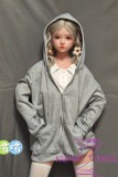 SHEDOLL Lolita type Aileen head 148cm/4ft9 D-cup love doll body material customizable Grey Hoodie