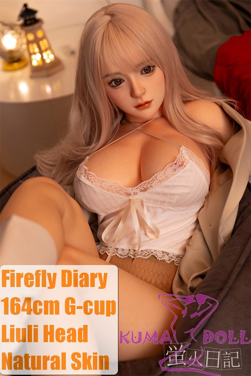 Firefly Dairy 164cm G-cup Liuli Head Full Silicone Sex Doll With Body Make-up White Lingerie