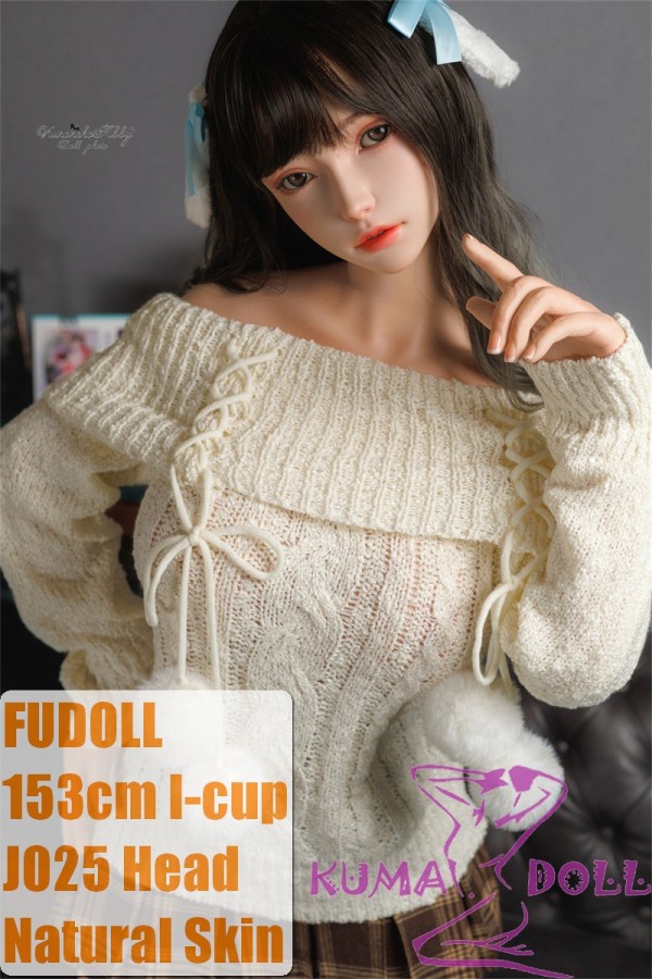 FUDOLL Sex Doll 153cm/5ft I-cup #25 head High-grade Full silicone White Sweater