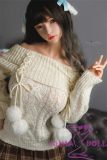 FUDOLL Sex Doll 153cm/5ft I-cup #25 head High-grade Full silicone White Sweater