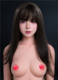 FUDOLL Sex Doll #8 head 148cm D-cup Silicone head +  body material selectable Black Hair