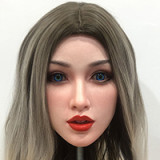 Real Lady Full Silicone Sex Doll 170cm/5ft6 C-cup Black Skin S33 head