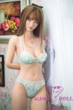 FUDOLL Sex Doll #J026 head with oral function 150cm/4ft9 B-cup High-grade silicone head + TPE material body green lingerie