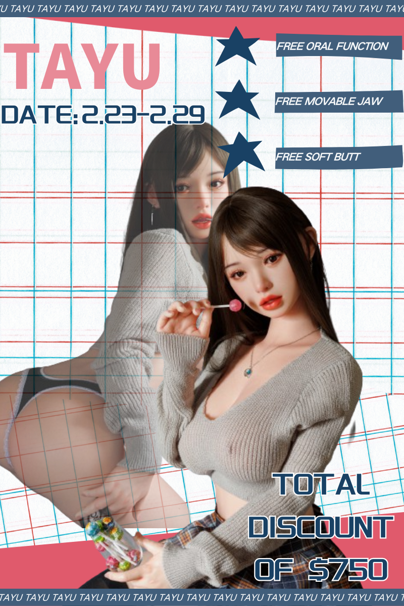 【Special Sale:2.23-2.29】Tayu Doll Full Silicone Sex Doll $750 off ( free oral function+movable jaw+soft butt)