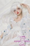 MLW M1 head  Mini Doll 60cm High-grade silicone material love doll normal breast  mini doll sexable Natural Skin White Dress