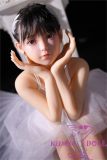 MLW doll Loli Sex Doll 126cm/4ft1 AA-cup Kisa Hard Silicone material head with TPE body Ballet Girl