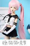 Mini doll sexable 60cm/2ft big breast silicone Elf Queen head from Kuroinu costume selectable white hair