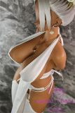 Mini doll sexable 60cm/2ft big breast silicone Elf Queen head from Kuroinu costume selectable white hair