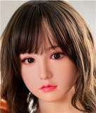 FUDOLL Sex Doll #8 head 148cm D-cup Silicone head +  body material selectable Brown Hair