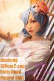 Jiusheng Doll Full Silicone Sex Doll 160cm/5ft2 E-cup Betty ROS head Cosplay Rem from Re:Zero