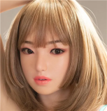 FUDOLL Sex Doll #8 head 148cm D-cup Silicone head +  body material selectable Brown Hair