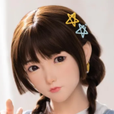 FUDOLL Sex Doll #8 head 148cm D-cup Silicone head +  body material selectable Brown Hair