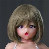 Butterfly Doll 80cm A-cup Jana Head  Wink Anime Doll Life-size Sex Doll Full TPE Material White Sweater