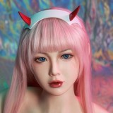 ZELEX Full Silicone Sex Doll Heads (Silicone Head Only)