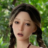 ZELEX Full silicone sex doll 170cm C-cup #GE78 head with realistic body makeup- Skin Color Tan